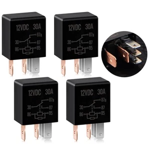 4 Pieces 5 Pin 12V 30A Relay Multi Purpose Automotive Relay Car Heavy Duty Ac... - Picture 1 of 8