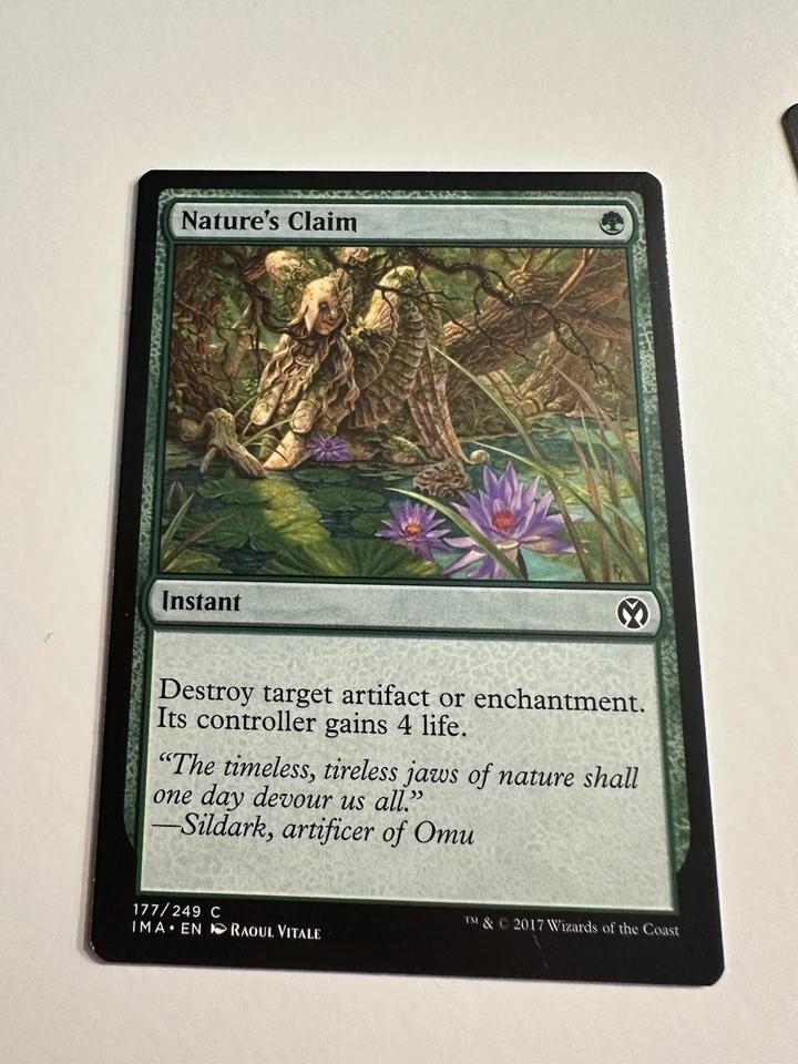 MTG Nature's Claim Iconic Masters 177/249 Regular Common - Image 1 of 1