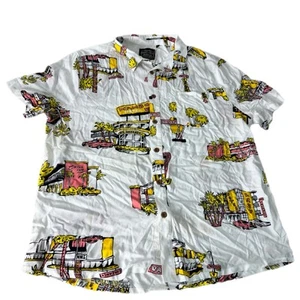 Mambo Mens Large Short Sleeve Button Up Shirt Smart Arts Mambo Hotel Art Print - Picture 1 of 7