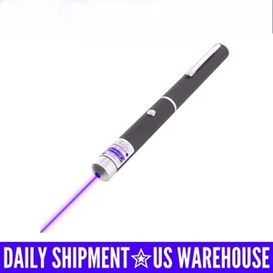 50 Pcs Wholesale 405nm Purple Laser Pointer Pen Visible Beam Light USA Warehouse - Picture 1 of 7