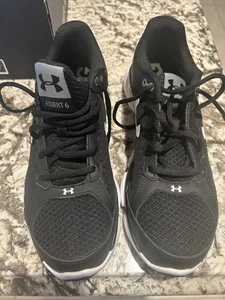 NWB - Zapatilla deportiva ancha Under Armour Micro G Assert 6 2E negra para hombre 9,5 - Imagen 1 de 7