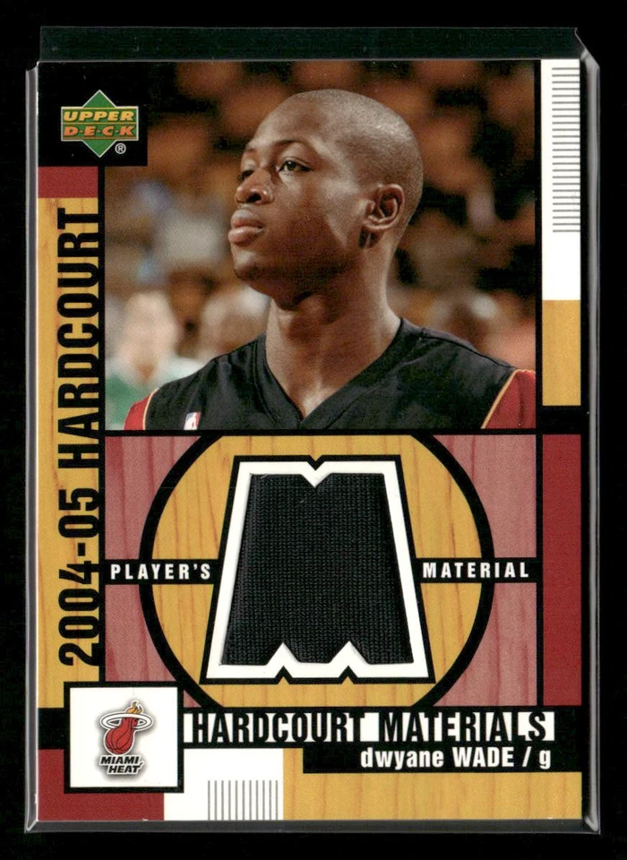2004-05 Upper Deck Hardcourt #HM-DW Dwyane Wade Materials - Image 1 of 2