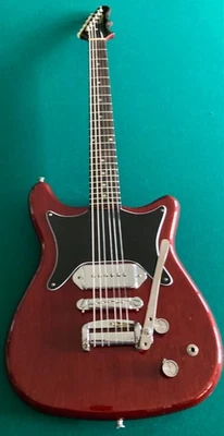 DE COLECCIÓN~~1966~~CORONA EPIPHONE~~ROJO CEREZA~~GUITARRA ELÉCTRICA CUERPO SÓLIDO~~HSC Foto 1 de 4