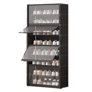 9-layers Shoe Plastic Storage Shoe Rack Organizer Shoe Shelf Dustproof 140cm - Picture 1 of 10