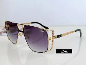 CAZAL MOD. 9093 62 15-145 GOLD BLACK SHIELD SUNGLASSES GRADIENT LUXURY RETRO - Picture 1 of 2