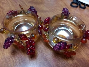 Vintage Glass Grape Decor - Picture 1 of 5