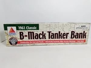 1999 CITGO - Cities Service 1961 Classic B-Mack Tanker Bank ~White ~ New in box. - Picture 1 of 6
