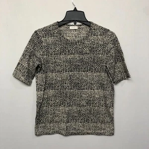 Balenciaga Paris Damen Kurzarm 100 % Wolle Top Bluse Shirt Größe Small B323 4 - Bild 1 von 16