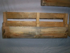  Wandregal, Regale, Organizer, Altholz, Handarbeit, in Natur, unbehandelt - Bild 1 von 4