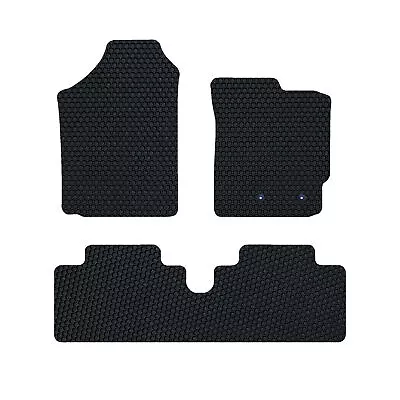 Juego de alfombrillas negras de goma a medida genuinas de lujo para Toyota Yaris MK2 2006-2011 Foto 1 de 4