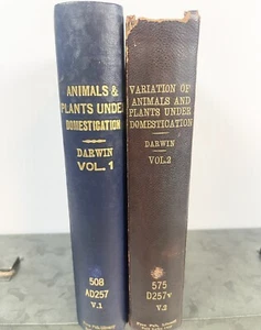 Charles Darwin 1876 Animals And Plants Under Domestication (Vol. 1 &2) - Picture 1 of 23