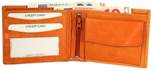 + Geldbörse HERRENGELDBÖRSE Portemonnaie aus Rindsleder - beige Ex160301 - Picture 1 of 3