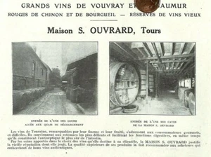 TOURS ( 37 ) MAISON OUVRARD / GRANDS VINS DE VOUVRAY & DE SAUMUR / ADP 1923 - Foto 1 di 1