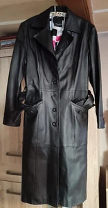 Midi Damen Ledermantel Amisu Gr.42 Gotik - Bild 1 von 5