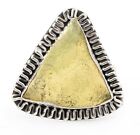 Natural Rough Prehnite 925 Solid Sterling Silver Ring Jewelry Sz 8.5, ED13-8