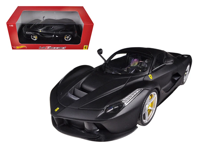Ferrari Laferrari F70 Hybrid Matt Black 1/18 Diecast Car Model by Hot Wheels - Image 1 of 1