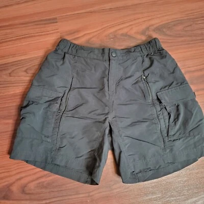 EMS Eastern Mountain Sports Women's Black Hiking Cargo Shorts Pockets Size M - Image 1 of 4