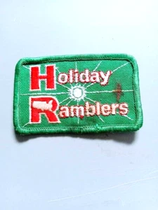 Vintage Holiday Ramblers RV Recreational Vehicle Embroidered Iron On Patch - Picture 1 of 4
