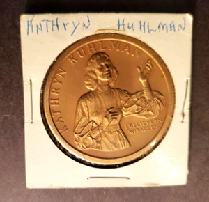 Kathryn Kuhlman 1972 commemorative Coin I Believe In Miracles EvAngelos Frudakis - Picture 1 of 2