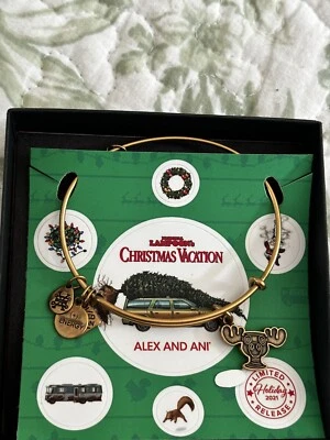 Nuevo Alex And Ani VACACIONES DE NAVIDAD Alce Taza Dije Brazalete Tarjeta Pegatinas Ponche de Huevo Foto 1 de 4