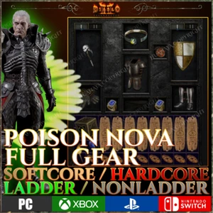 ✅ POISON NOVA NECROMANCER ✅ PC PS4 PS5 XBOX SWITCH ✅ D2R DIABLO 2 RESURRECTED - Picture 1 of 2