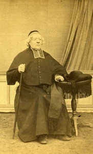 Catholic Religious Portrait France Old Photo CDV 1870 - Imagen 1 de 2