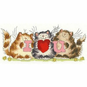 Kit A Punto Croce I Heart You XMS25 Bothy Threads - Picture 1 of 5