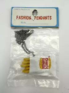 Vintage Burger King Pendant - French Fries - Preowned NOS NIP - Picture 1 of 2