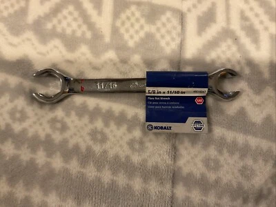 Flare Nut Open End Wrench Kobalt 5/8-in x 11/16-in 6-Point Standard (SAE)  - Image 1 of 2