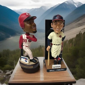 Ken Griffey Jr And Erine Lombardi Bobble Heads MLB Cincinnati Reds - Picture 1 of 3