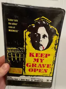 Factory Sealed Keep My Grave Open VHS Horror Einhorn Video Clamshell Slasher - Bild 1 von 7