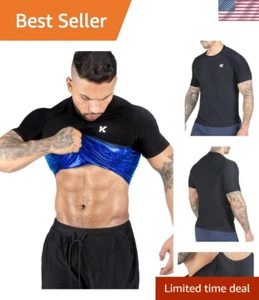 Sauna Shirt for Men - Short Sleeve Heat Trapping Sauna Suit For Men, Compress... - Picture 1 of 10