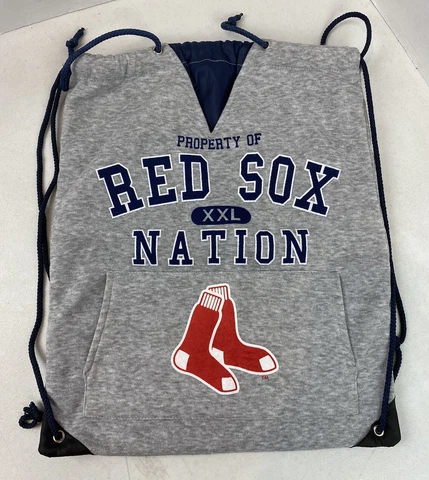 Boston Red Sox XXL Nation Gray Sweatshirt Backpack Sports Shoulder Bag MLB NWOT Cover