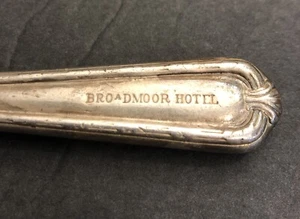 Broadmoor Hotel Dining Silver Plate Knife From Colorados Finest Hotel Vintage - Picture 1 of 6