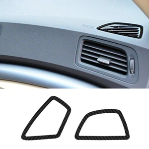 Tablero de fibra de carbono desempañado ventilación de aire marco cubierta embellecedor para Acura ILX 2016-2022 - Imagen 1 de 20