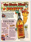 Monte Alban Mezcal WORM IN EVERY BOTTLE 1985 Print Ad 8"w x 10"t