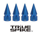 4 TRUE SPIKE BLUE SPIKED TPMS WHEEL AIR VALVE STEM COVER CAP FOR HYUNDAI Hyundai Pony