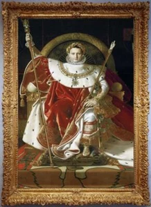 Handmade Old Master-Art Antique Oil Painting Portrait Napoleon on canvas 24"x36" - Picture 1 of 2