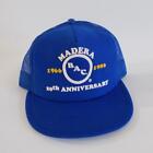 Madera BAC Trucker Hat Blue Mesh Snapback 20th Anniversary 1986