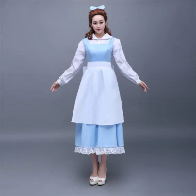 La Bella y la Bestia Bella Doncella Disney Disfraz Vestido Disfraz Vestido Nuevo Foto 1 de 4