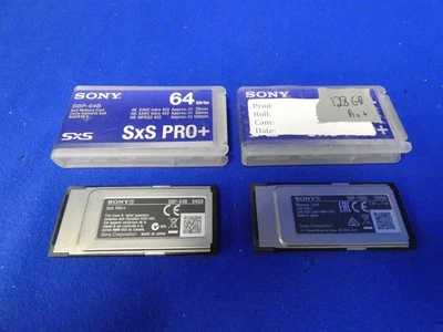 Sony SBP-64B 64GB SxS Pro+ Memory Card, Sony SBP-128D 128GB SxS Pro+ Mem Card - Image 1 of 4