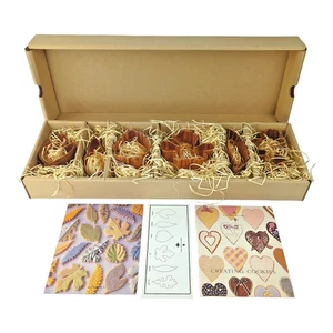 Vintage Martha By Mail "Leaves" Copper Cookie Cutter Set | New in Original Box - Picture 1 of 9