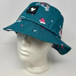 Bad Birdie Golf Bucket Hat Christmas Edition Santa Reindeer Recycled Poly Sz S/M - Picture 1 of 9