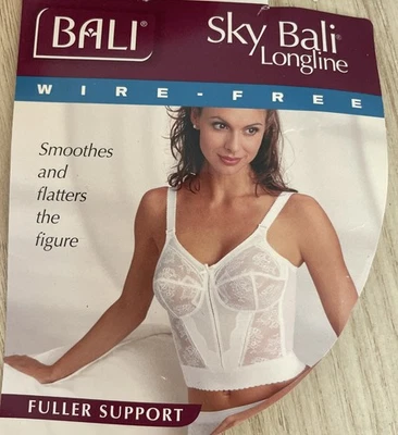 Sujetador Bali Sky Longline Soporte Completo Sin Alambres Copa Suave Encaje 3300 40C/90 Nuevo con Etiquetas Foto 1 de 4