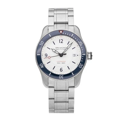 Bremont Supermarine S300 White Dial 40mm Automatic Men's Watch S300-WH-B - Image 1 of 4