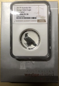 Australia 2017 Eagle Reverse Proof NGC 70 Box Fat - Picture 1 of 1