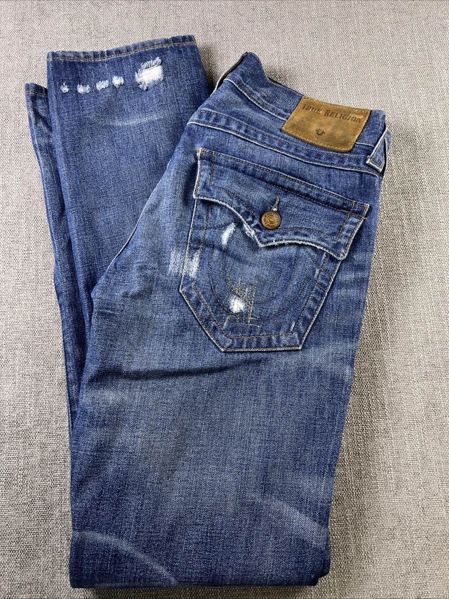 True Religion Denim Regular 30 Size Jeans Men's 34 in Inseam for