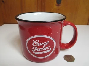Cruze Farm Dairy Knoxville TN 16 Unzen rot gesprenkelter Keramikbecher - Bild 1 von 6
