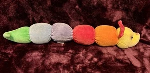 1990 Baby Gund Caterpillar Plush Stuffed Toy Crinkle Squeak & Rattle 16 - Picture 1 of 3