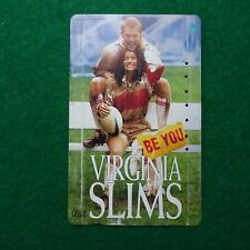 Virginia Slims BE You 1996 Phone Card NTT Japan used balance 0 Tobacco Rugby PR
